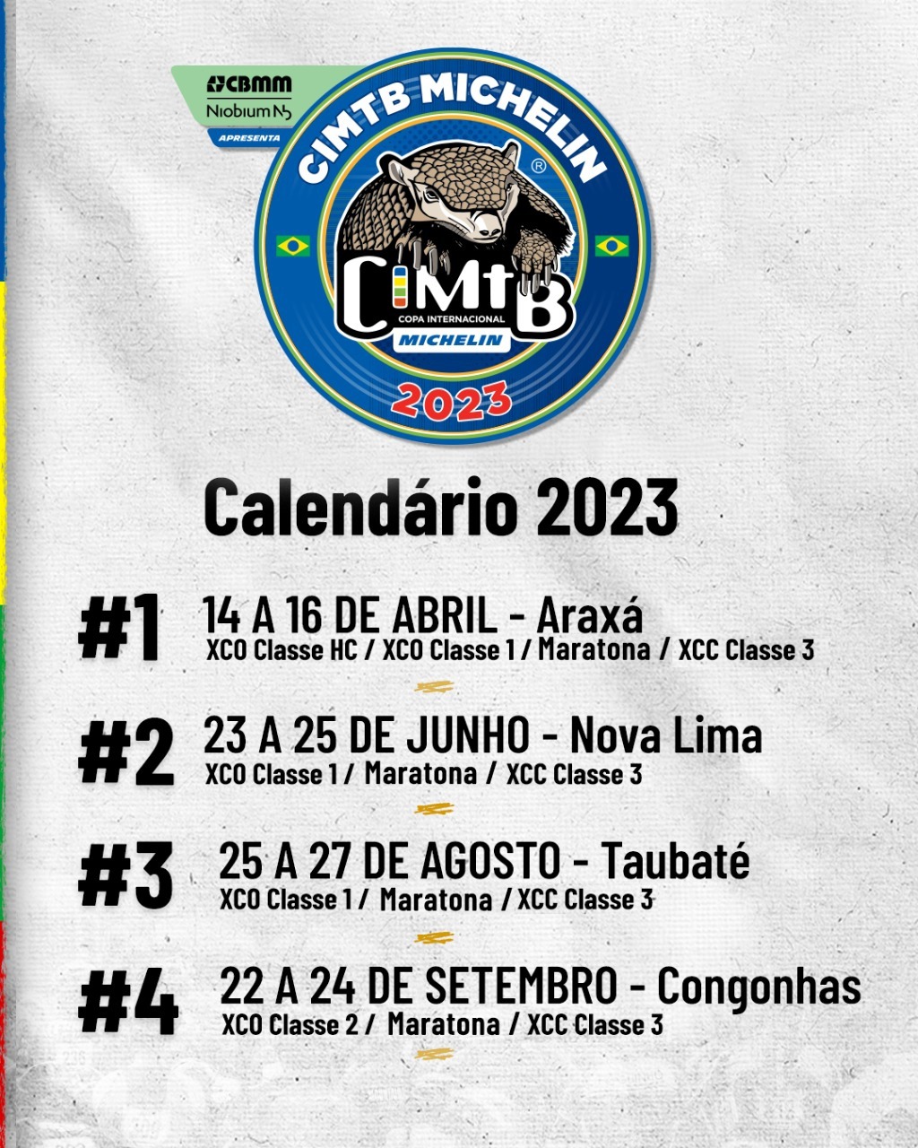 Calendário 2023 CIMTB – Copa Internacional de Mountain bike